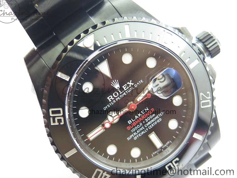 PVD 1:1 Noob Bracelet V10.5 Black PVD RED on SINGLE Dial Edition Submariner A2836 BLAKEN Best 0220